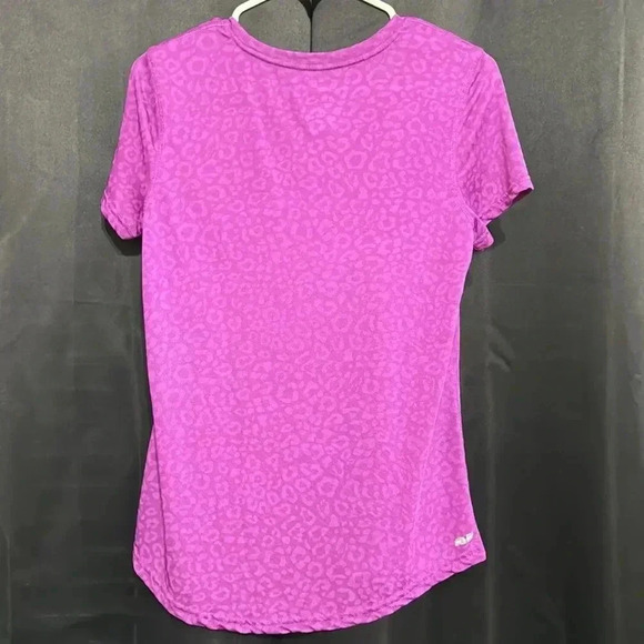 2/15 Purple cheetah print top - Picture 3 of 4